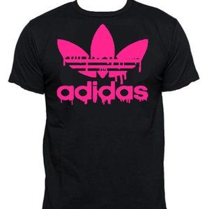 Adidas Drip Hot Pink Logo Tee